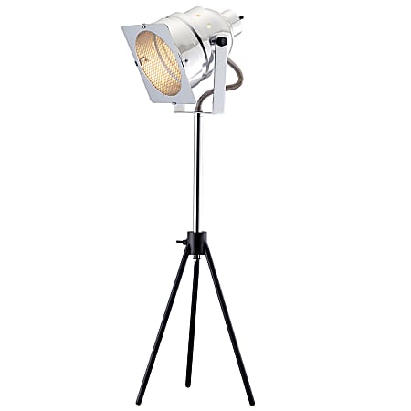 Adesso® Spotlight Desk Lamp, Black/Chrome