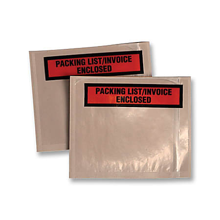 Quality Park Printed Packing List/Inventory Envelopes - Packing List - 5 1/2" Width x 4 1/2" Length - 1000 / Carton