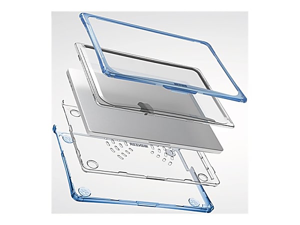 iBenzer Hexpact SecureLock - Notebook shell case - 14" - blue - for Apple MacBook Pro (14.2 in)