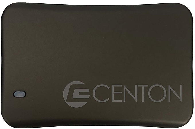 Centon Dash Series External USB-C Solid State Drive, 1,000GB, Black