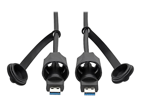 Eaton Tripp Lite Series USB 3.0 SuperSpeed A to A M/M Cable, Industrial - IP68, Shielded, 13 ft. (3.96 m), TAA - USB cable - TAA Compliant - USB Type A (M) to USB Type A (M) - USB 3.1 Gen1 - 13 ft - indoor / outdoor - black - for P/N: N206-SB01-IND