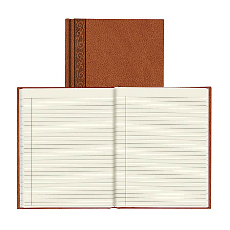 Russell Hazel Bookcloth Journal A5 252 Pages Peony - Office Depot