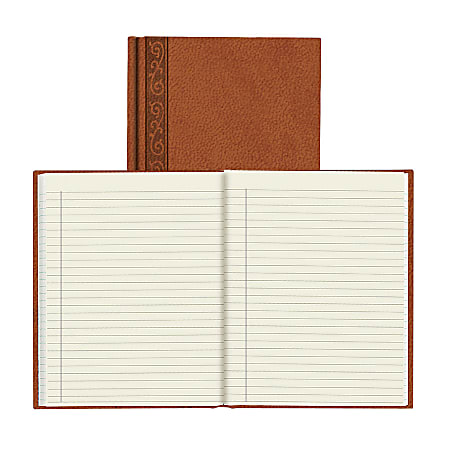 Da Vinci Perfect Binding Executive Hard-Cover Journal, 9 1/4" x 7 1/4", Tan