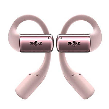 Shokz OpenDots Open Ear Hook True Wireless Bluetooth Earbuds With Charging  Case Cable Pink S160 ST PK US - Office Depot