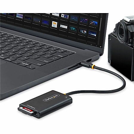 thumbnail image 2 of Cfexpress Type B Reader CFexpress Type A Card Reader, USB 3.2 Gen 2 10Gbps, USB A & C Port, Compatible With Sony Alpha 1/a7S III/7 IV A7M4/ FX3/ FX6 Compact Flash Card Reader 2 of 14