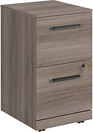 Sauder Affirm® Commercial 20"D Vertical 2-Drawer Mobile Pedestal File Cabinet, Hudson Elm™