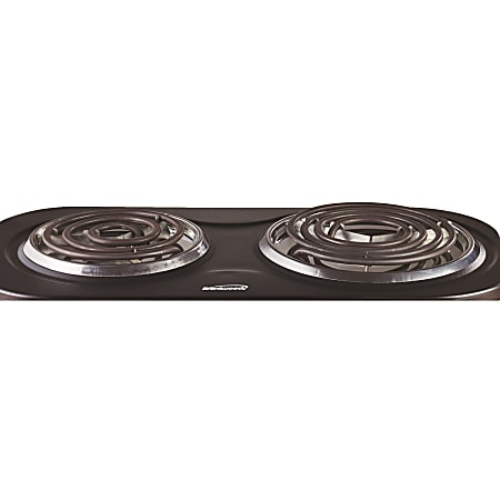 MegaChef Ceramic Infrared Double Electrical Cook Top, Silver