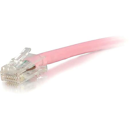C2G-20ft Cat6 Non-Booted Unshielded (UTP) Network Patch Cable - Pink - Category 6 for Network Device - RJ-45 Male - RJ-45 Male - 20ft - Pink