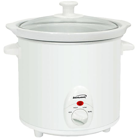 Brentwood 3 Quart Slow Cooker - 3 quart - White