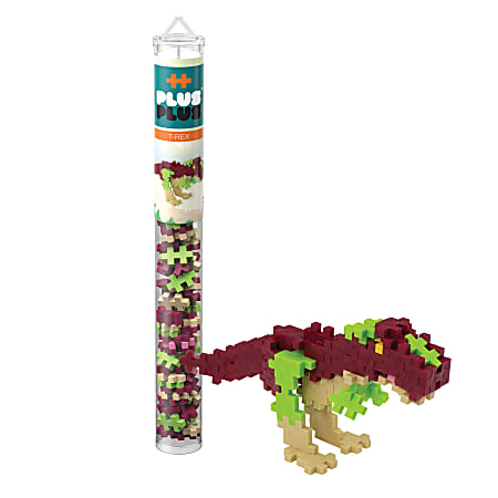 Plus-Plus 11" Tube, T-Rex, Set Of 70 Pieces