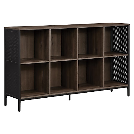 Office Star Ace 34”H 8-Cube Storage Bookcase, Ozark Ash