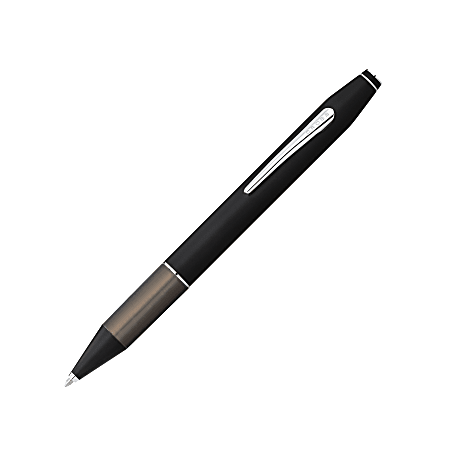 Cross® Easy Writer Ballpoint Pen, Medium Point, 1.0mm, Satin Black Barrel, Black Ink