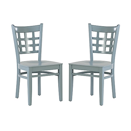 Linon Lassen Side Chairs Slate Set Of Chairs ODP Business