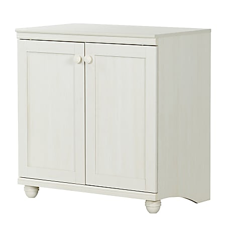 South Shore Hopedale 2 Door Storage Cabinet in White Wash 