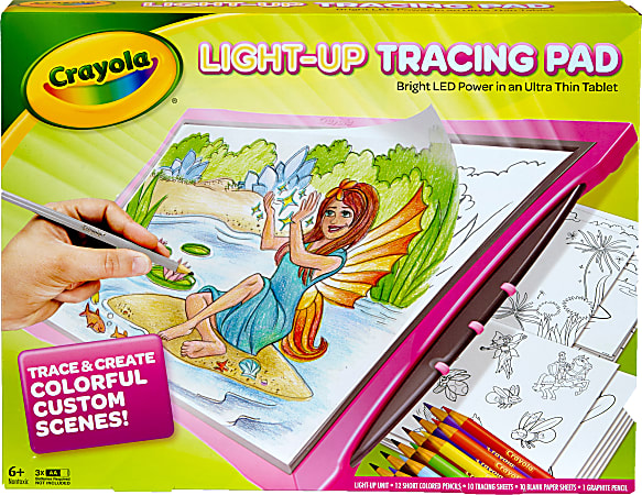 Crayola® Light-Up Tracing Pad, Pink