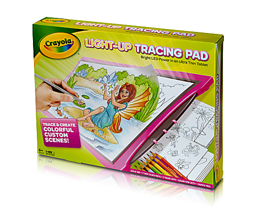  Crayola Light Up Tracing Pad - Pink, Drawing Pads for