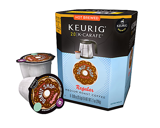 The Original Donut Shop® Light Roast Coffee Single-Serve K-Cup®, 0.4 Oz, Carton Of 8