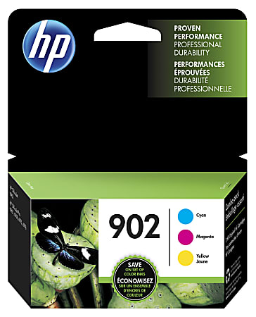 HP 902, (T0A38AN) 3-Pack Cyan/Magenta/Yellow Original Ink Cartridges HP 902, (T0A38AN) 3-Pack Cyan/Magenta/Yellow Original Ink Cartridges