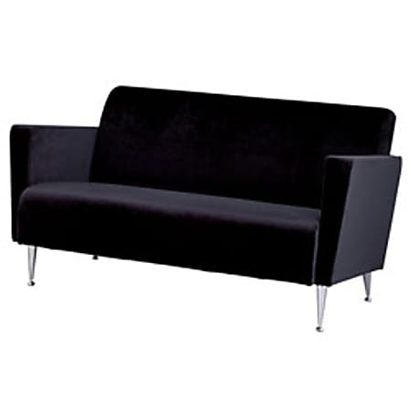 Adesso® Memphis Retro Sofa, 28"H x 55"W x 31"D, Black