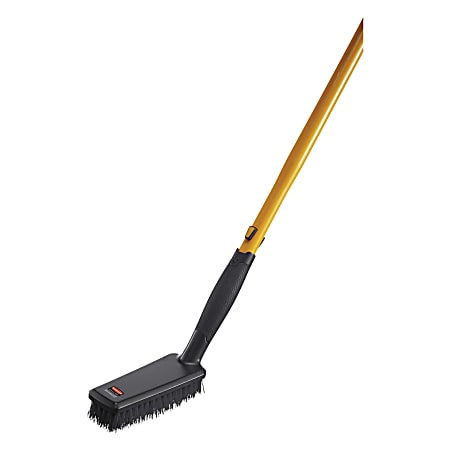 Rubbermaid® Maximizer Quick Change Scrub Brush, 11-3/8", Black