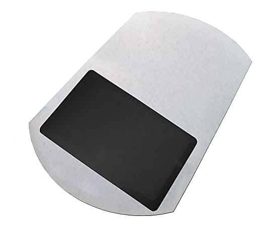 Mammoth Office Products Sit-To-Stand Combination Chair Mats For Medium-Pile Carpet, 62" x 38"