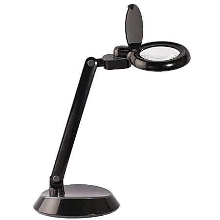 OttLite® LED Magnifier Desk Lamp, 14-3/4"H, Black