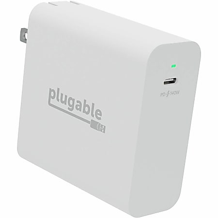 Plugable 140W USB C Charger, GaN Wall Charger for Laptop, PD 3.1 Power Adapter - PS-EPR-140C1
