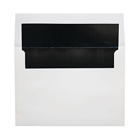 LUX Invitation Envelopes, A8, Peel & Press Closure, Black/White, Pack Of 1,000