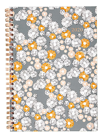 Cambridge® Chamomile Weekly/Monthly Planner, 5-1/2" x 8-1/2", January To December 2020, 1266-200