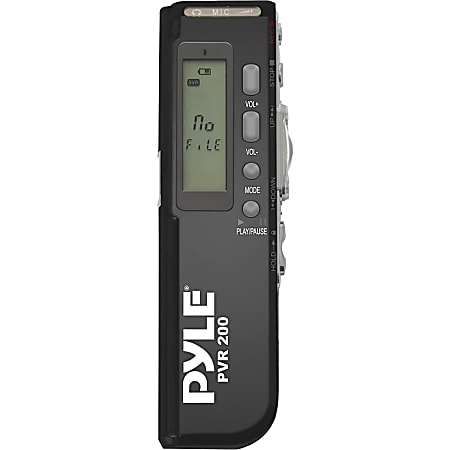 PyleHome PVR200 4GB Digital Voice Recorder - 4 GB Flash MemoryLCD - WAV - Headphone - 272 HourspeaceRecording Time - Portable