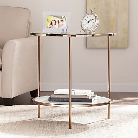 End table deals with shelf underneath