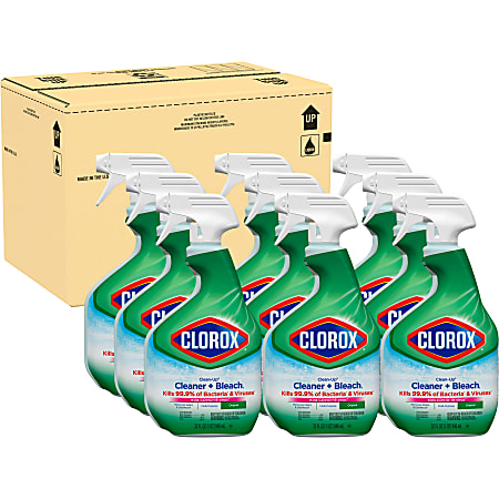 Clorox® Clean-Up All Purpose Cleaner With Bleach Spray Bottle, 32 Oz, Pack Of 9