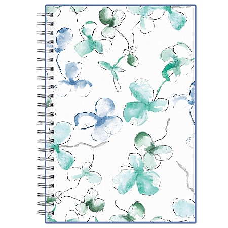 Blue Sky™ Frosted Weekly/Monthly Safety Wirebound Planner, 5" x 8", Lindley, January To December 2022, 101579