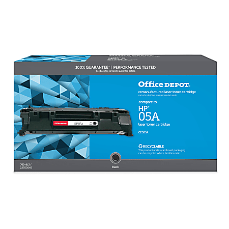 patois Latterlig strøm Office Depot Brand Remanufactured Black Toner Cartridge Replacement For HP  05A - Office Depot