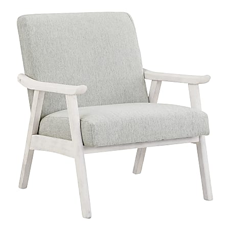 Office Star™ Weldon Armchair, Smoke/Antique White