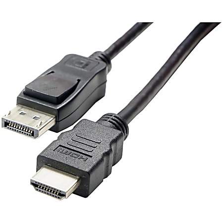 VisionTek HDMI to DisplayPort 1.5M Active Cable (M/M) - HDMI to DisplayPort DP 1.5M 5ft Active male to male cable HDMI source DP Monitor 1080P Bus Powered
