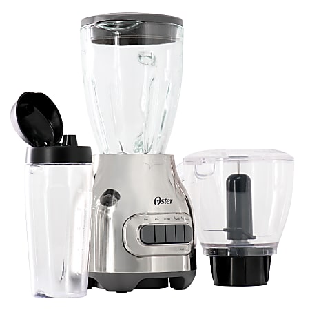 Oster 3-In-1 Kitchen System 700W Blender With Blend-N-Go Cup, Silver