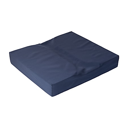 DMI Seat Mate Comfort Foam Coccyx Seat Cushion 3 H x 18 W x 16 D Navy -  Office Depot