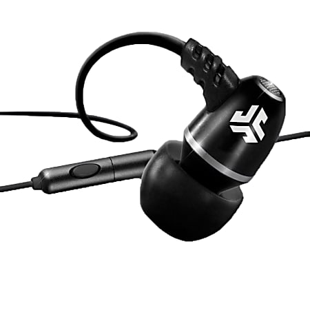 JLab® Metal Earbud Headphones, Black, METAL BLK SMLBOX