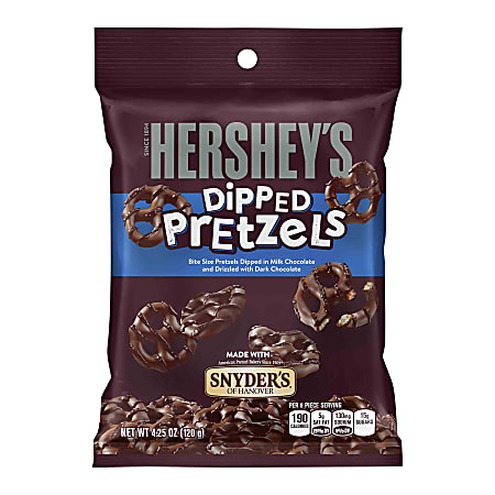 HERSHEY'S Dipped Pretzels, 4.25 oz, 4 Count