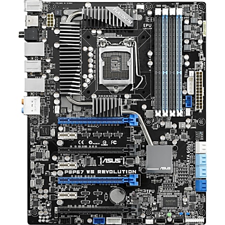 Asus P8P67 WS Revolution Desktop Motherboard - Intel P67(B3) Express Chipset - Socket H2 LGA-1155