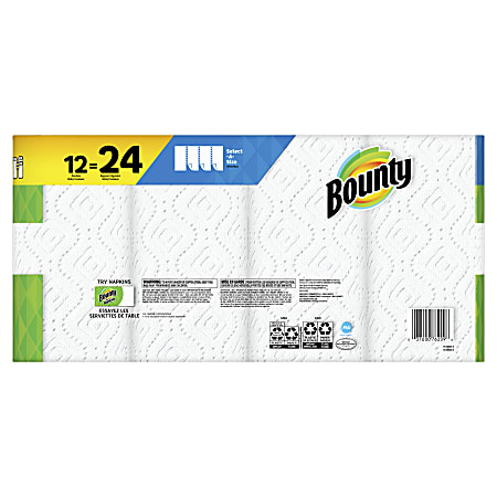 Bounty Double Roll 12-Count Paper Towels at