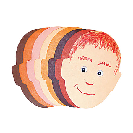 Roylco® Face Pads, 5" x 8", Multicolor, 50 Sheets Per Pad, Pack Of 4