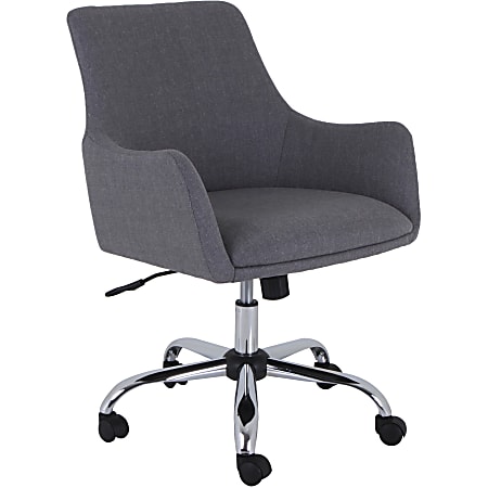 Lorell Mid-century Modern Guest Chair - Gray - 1 Each