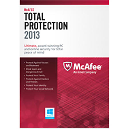 McAfee Total Protection 2013 - 3 User, Download Version