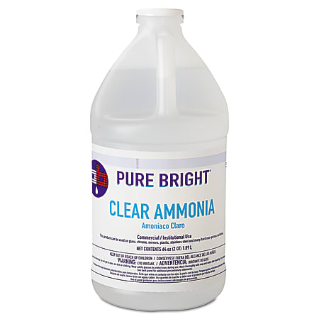 Pure Bright Clear Ammonia 64 Oz Carton Of 8 - Office Depot