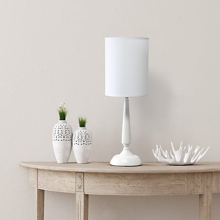 White candlestick lamp base discount