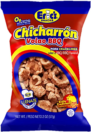 Rovira Foods Eric’s Snacks Chicharron, Volao BBQ, 2 Oz