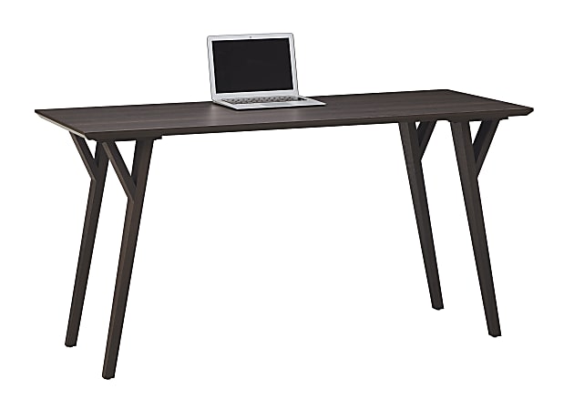 Realspace Trezza 60 W Writing Desk Warm Walnut - Office Depot
