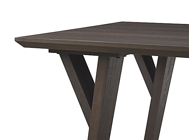 Realspace Trezza 60 W Writing Desk Warm Walnut ODP Business